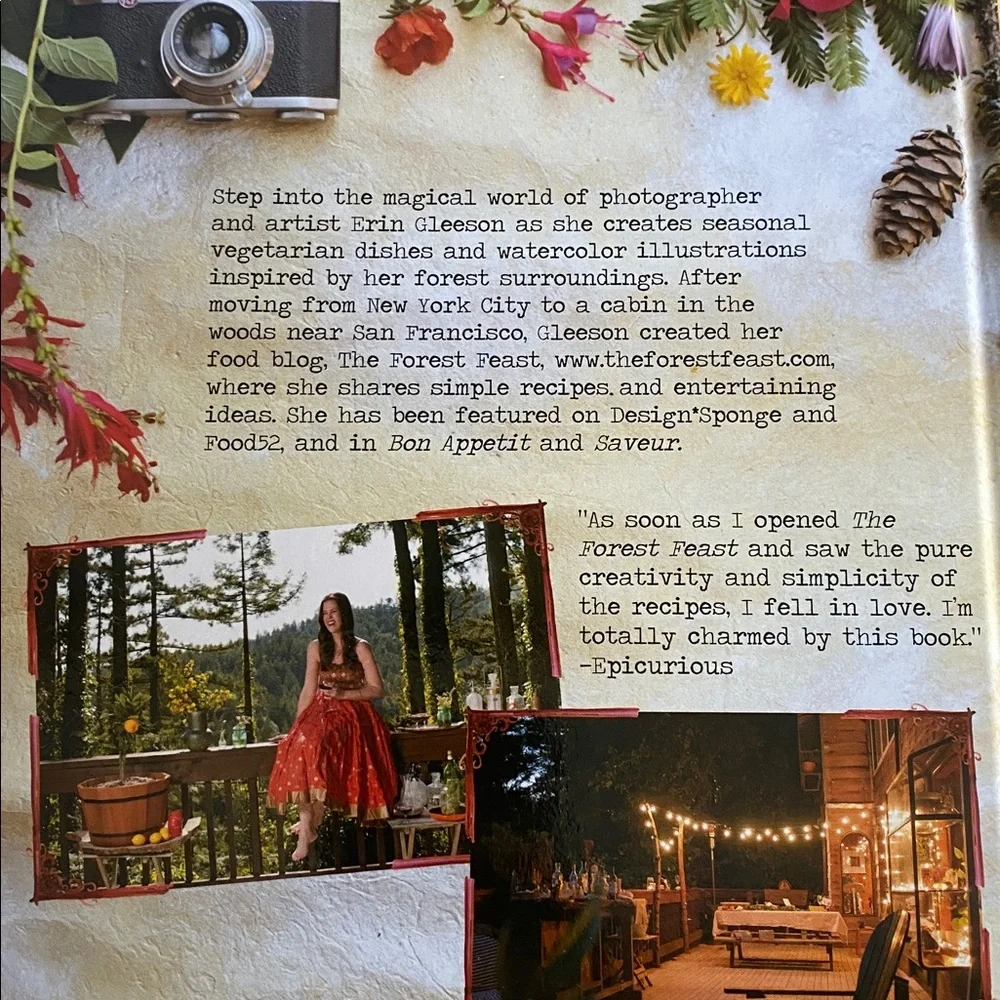 The Forest Feast Cookbook by Erin Gleeson - Colorful Cover